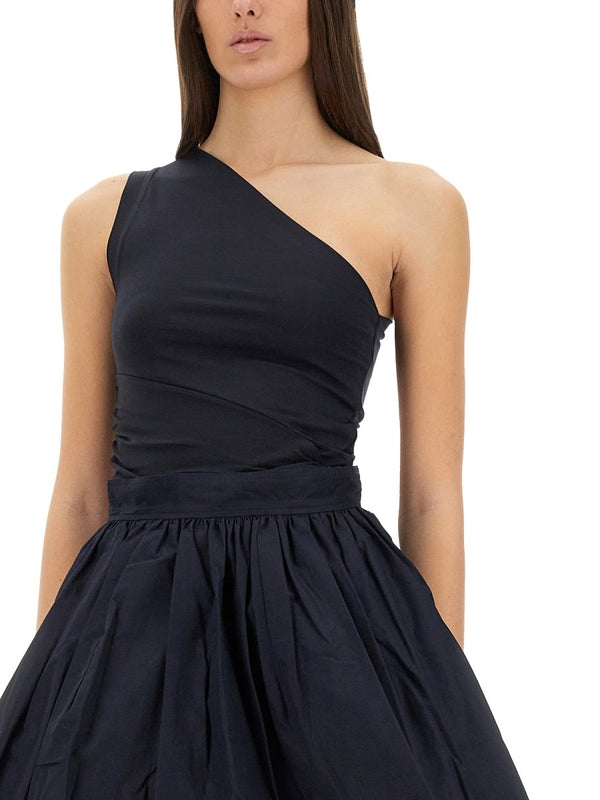 Asymmetric Cotton Blend Sleeveless