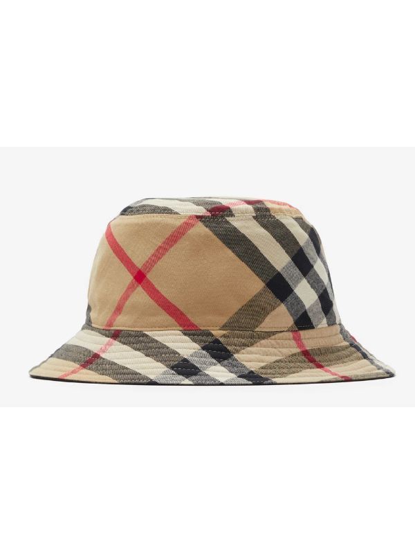 Vintage Check Reversible Bucket Hat