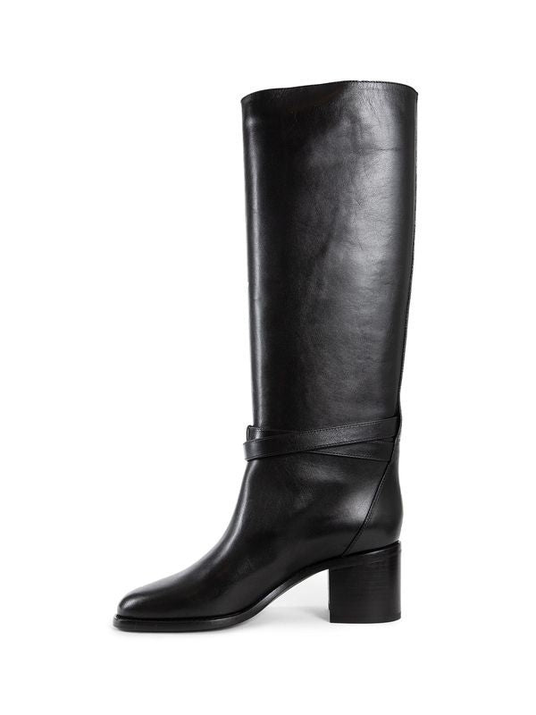 Triomphe Logo Leather High Boots