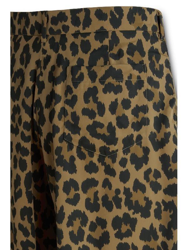 Allover Leopard Bermuda Shorts