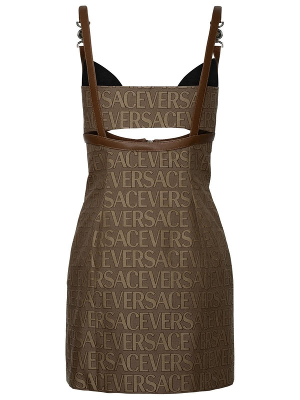 Allover Logo Bustier Dress