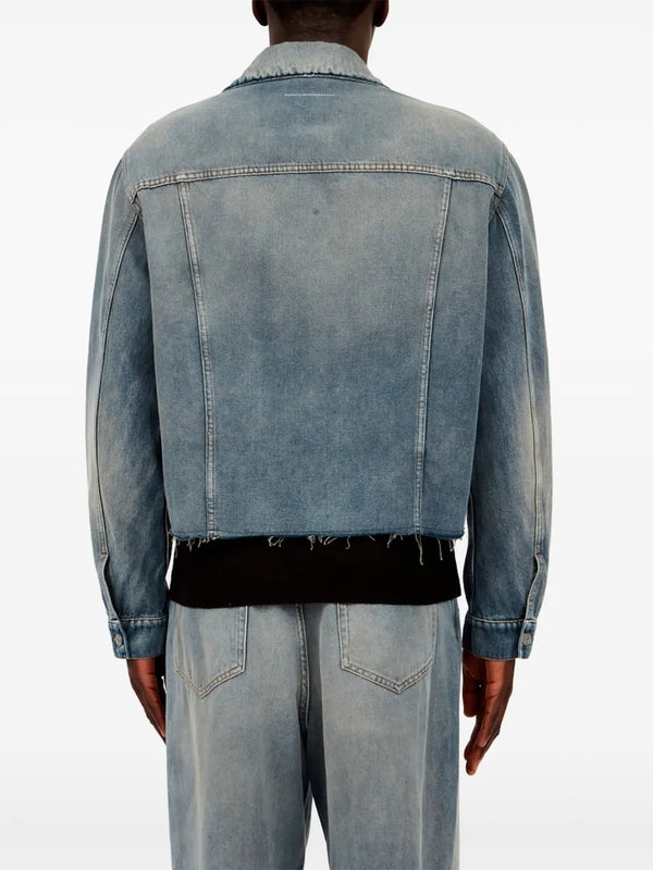 Mm6 Maison Margiela Blue Trucker Jacket