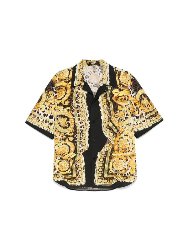Barocco Printing Short Sleeve Shirt