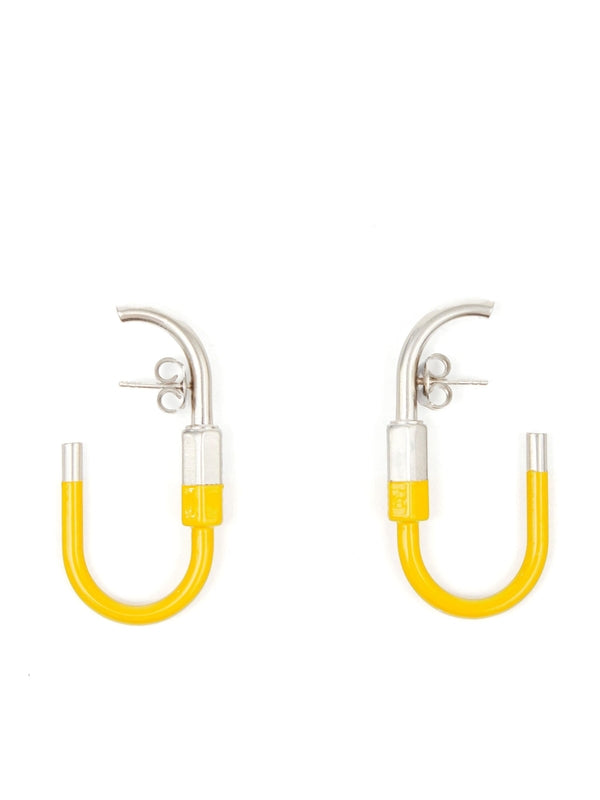 Carabiner Number Logo Earrings