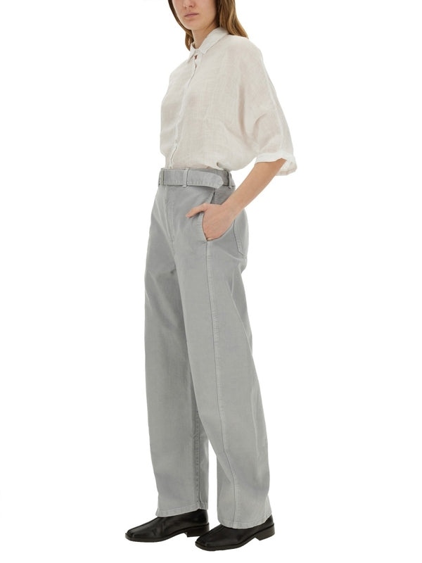 Belt Twist Cotton Pants