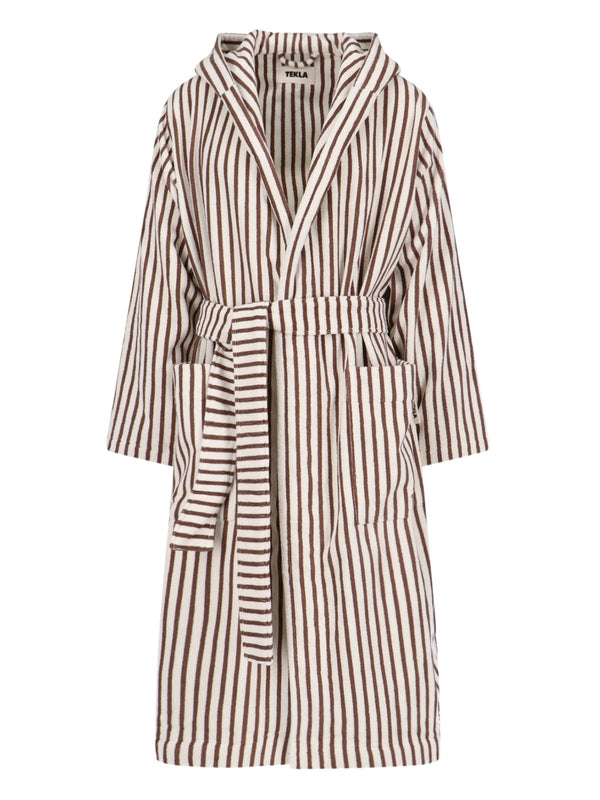 Striped Cotton Bathrobe