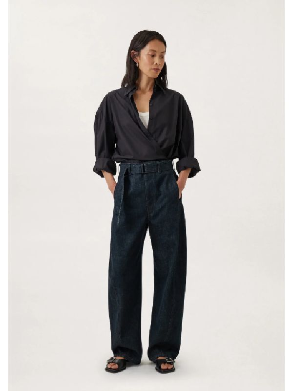 Twist Belt Denim Pants