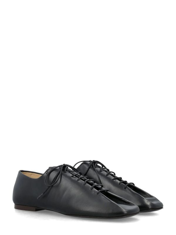 Souris Square Toe Lace-Up Shoes