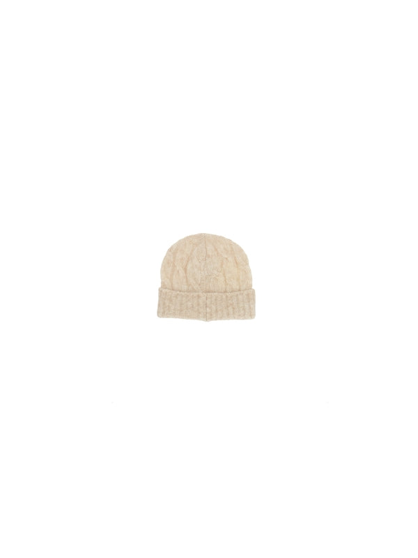 Monili Detail Wool Mohair
  Beanie