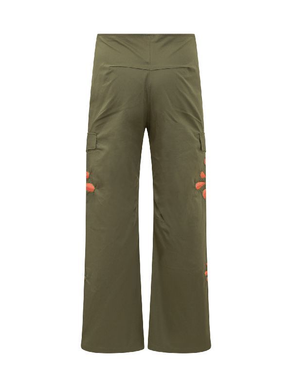 Embroidery Detail Cargo Pants