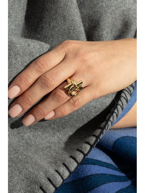 Gancini Braid Detail Ring