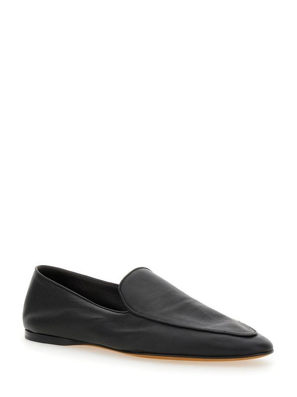 Awar Flat Leather Loafers