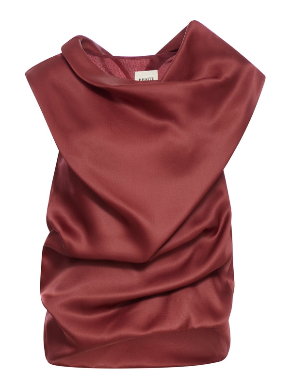 Luola Drape Silk Top