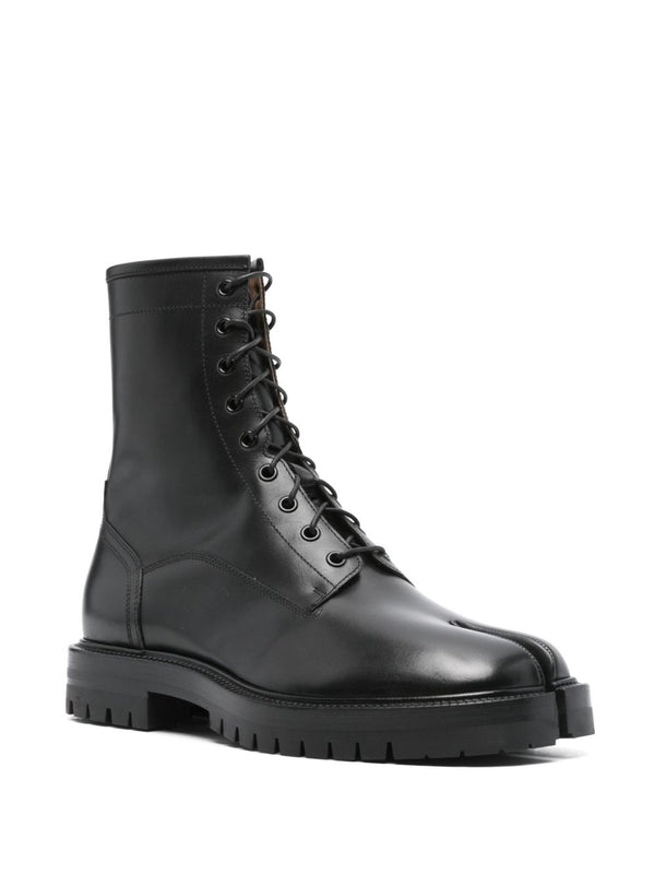 Tabi Leather Combat Boots