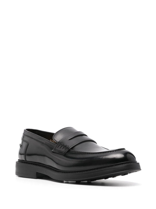 Black Leather Loafers