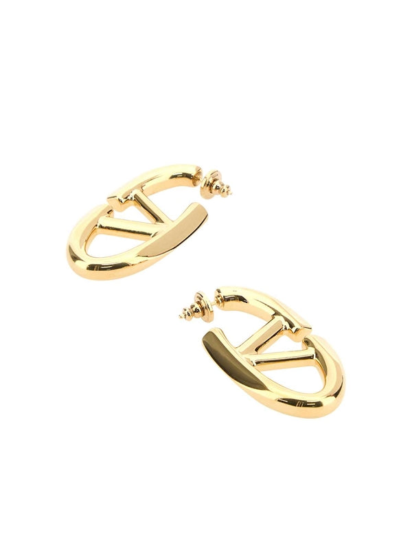 V Logo Earrings