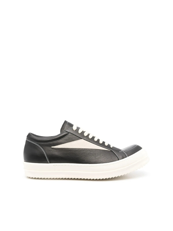 Rick Owens Black Low Top Sneakers