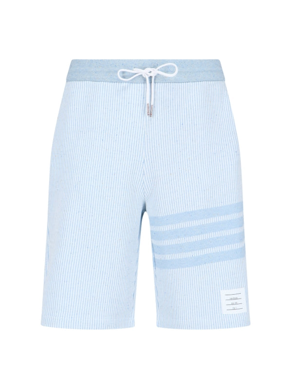 4-Bar Pinstripe Shorts