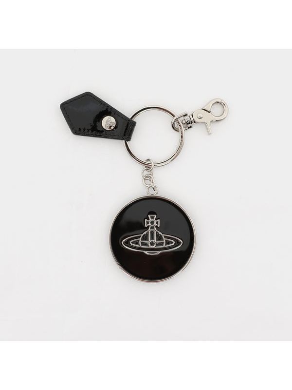 Orb Logo Round Charm Keyring