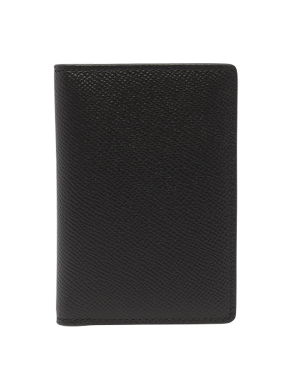 Stitch Logo Leather Card Wallet