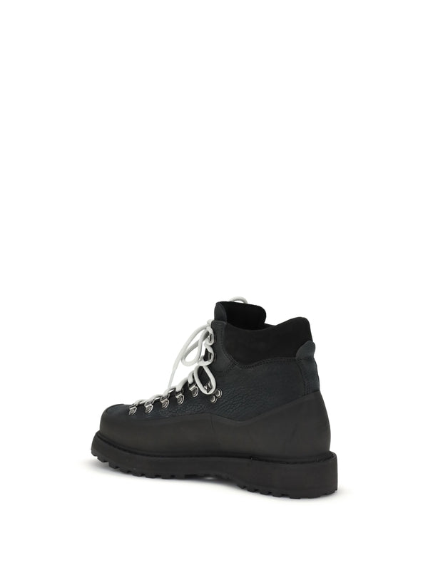 Diemme Black Lace-Up Boots
