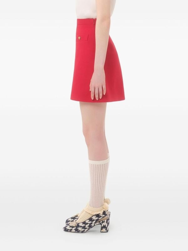 Valentino Red Skirt