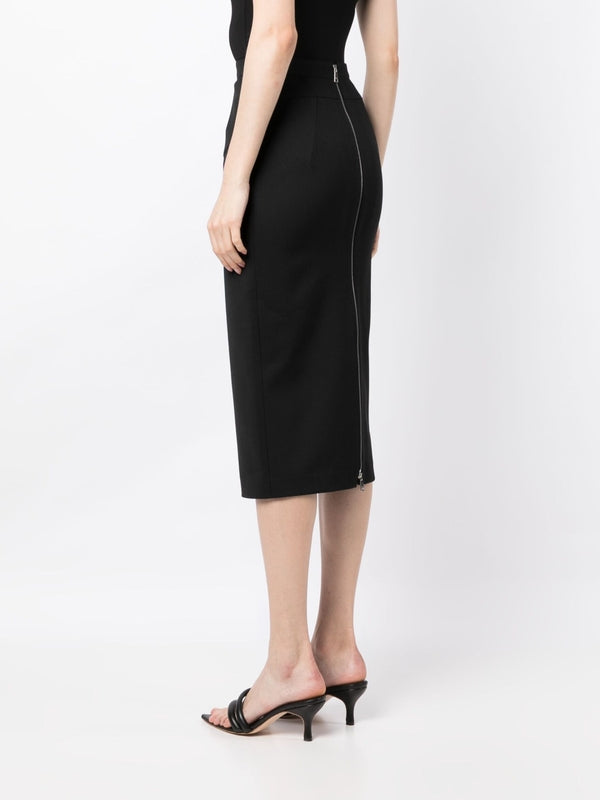Back Zipper Pencil Skirt