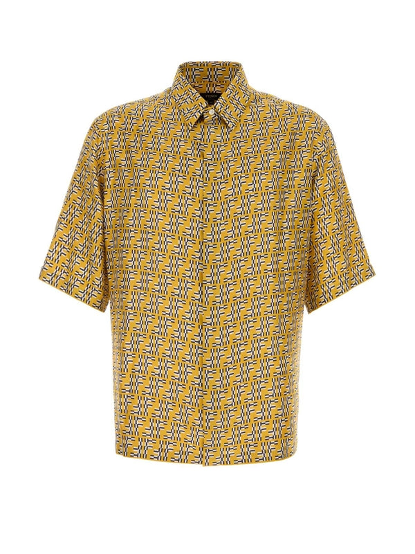 FF Pattern Silk Shirt