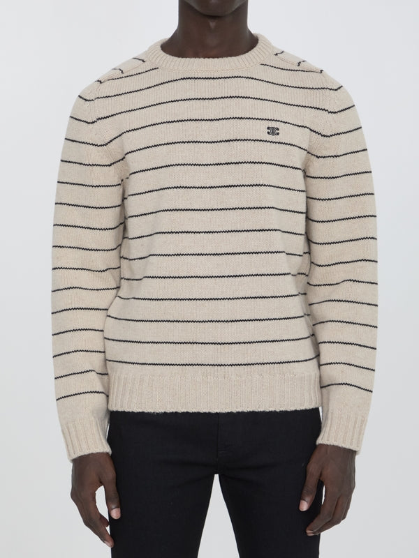 Triomphe Stripe Wool Knit