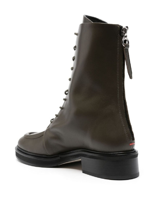 Max Calfskin Lace-up Boots