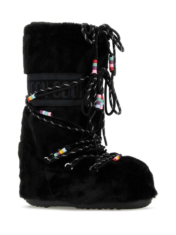 Icon Beaded
  Strap Fur Boots