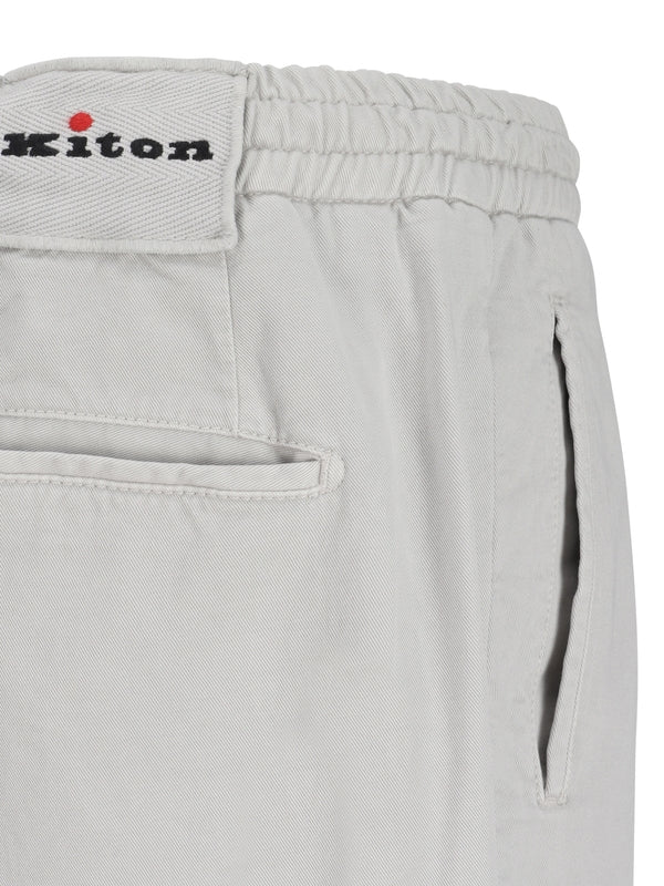 Logo Embroidered Label Pants