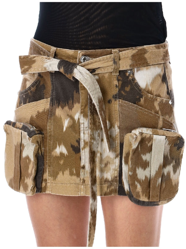 Camouflage Pocket Mini Skirt