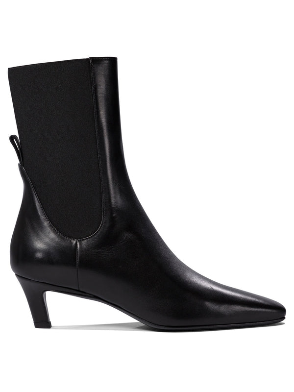 Black Leather Chelsea Boots