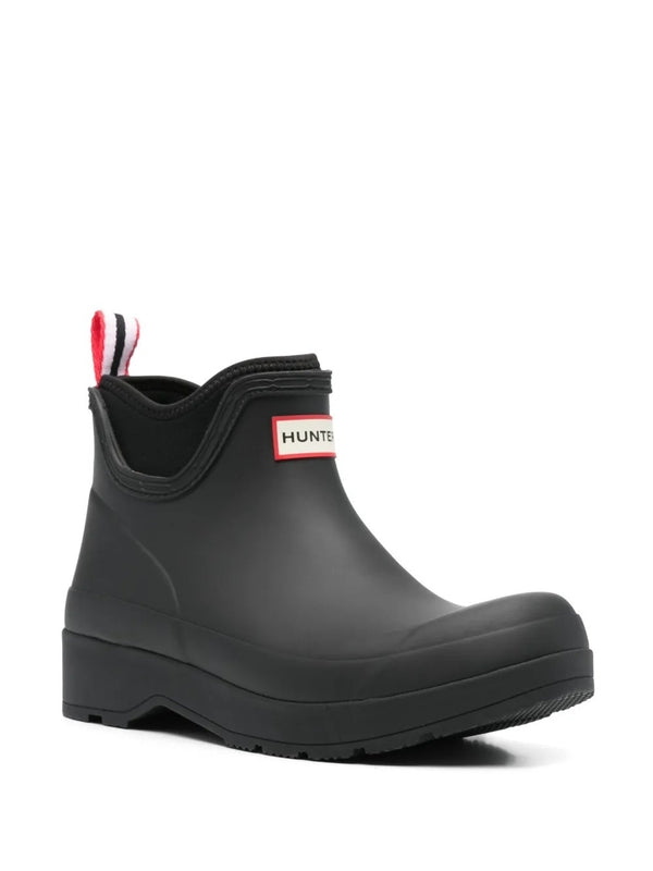 Hunter Black Ankle Boots