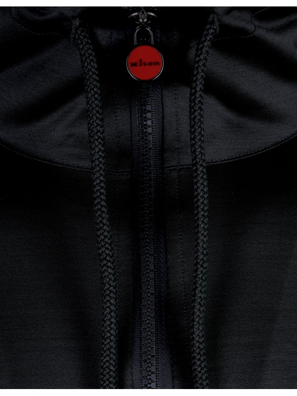 Drawstring Logo Hoodie Zip-up Jacket