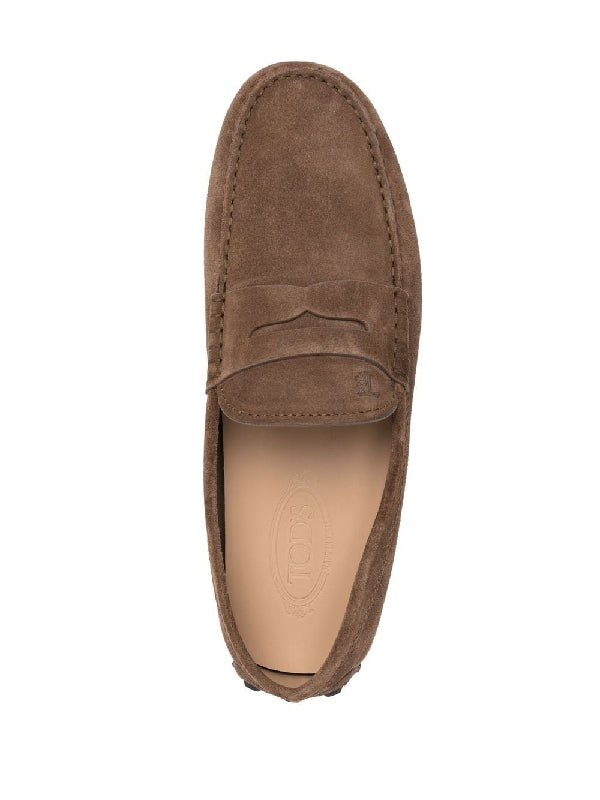 Brown Suede Driving Loafer