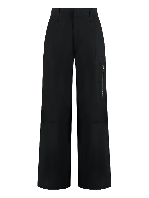 Straight Zipper Cargo Pants