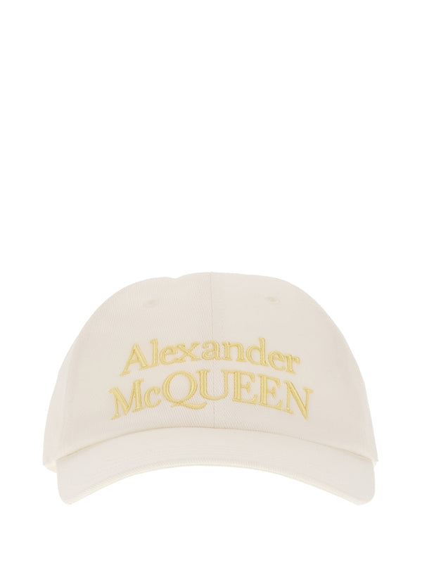 Alexander Mcqueen White Ball Cap
