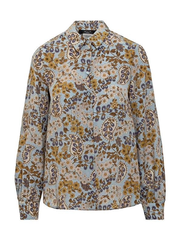 All-Over Print Silk Shirt