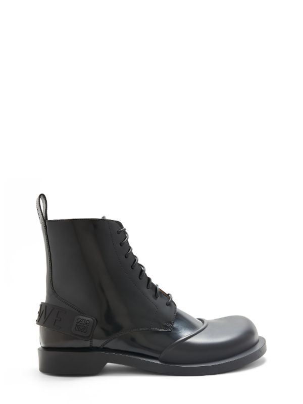 Campo Logo Strap Leather Lace-up Boots