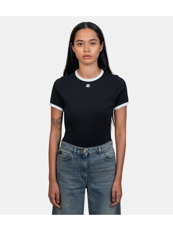Courrèges Black Half Sleeve