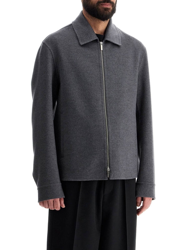 Wool Cashmere Zip-Up Jacket