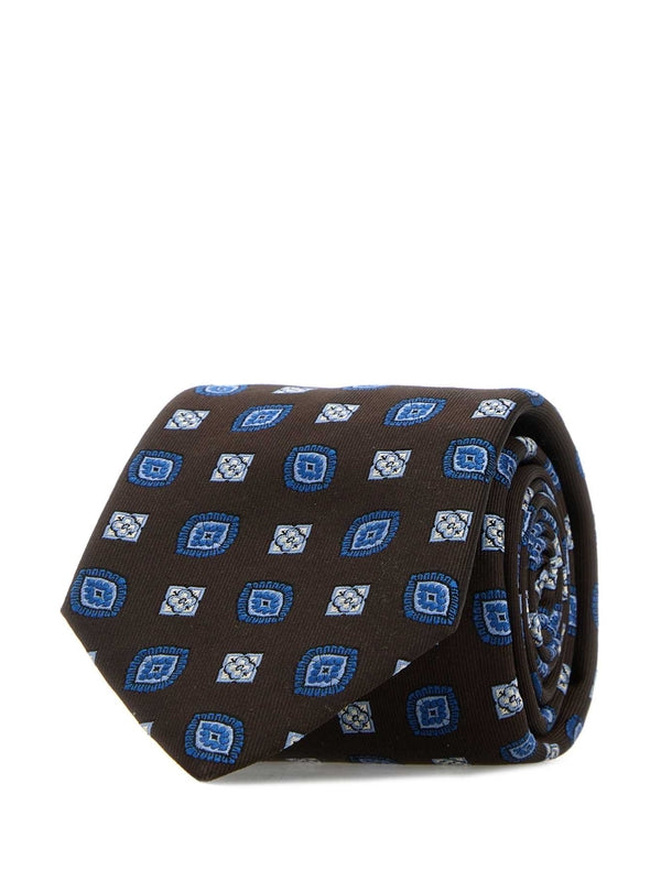Brioni Brown Neck Ties