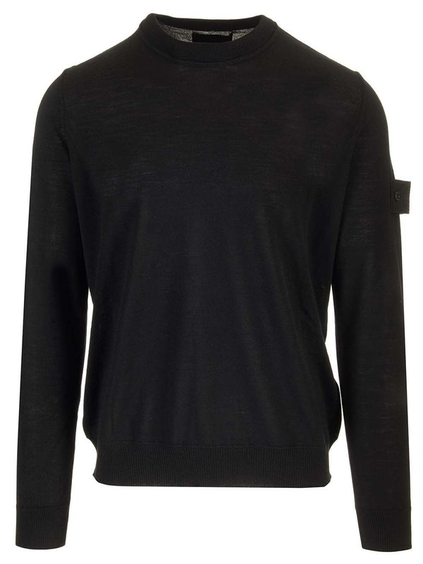 Wappen Patch Wool Crewneck Knit