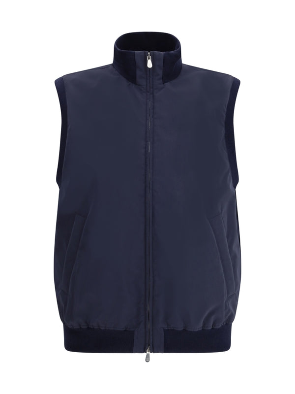 Brunello Cucinelli Navy Vests