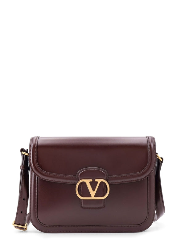 9to5 Logo Buckle Leather Crossbody Bag