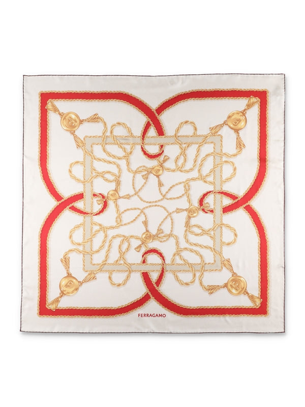 Chain Print Silk Scarf