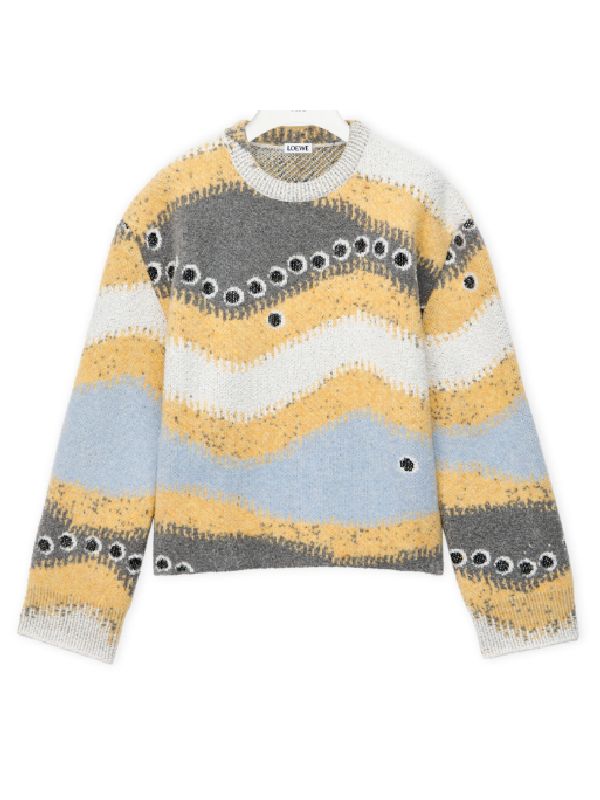 Jacquard Wool Blend Knit