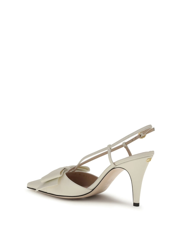 Valentino White Sandal Heels